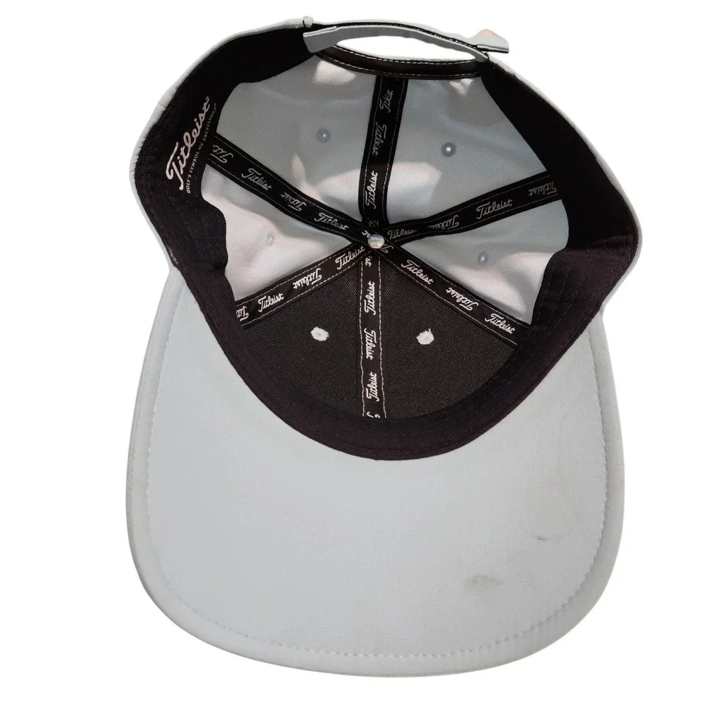 Titleist Mens Golf‎ Hat Light Blue Script Logo Adjustable Performance Cap